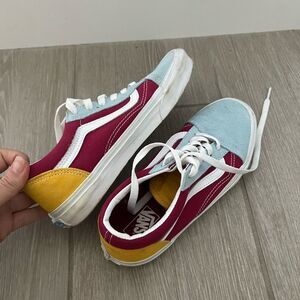 Vans Retro Rainbow Classic Shoes size Junior 5 womens 6.5